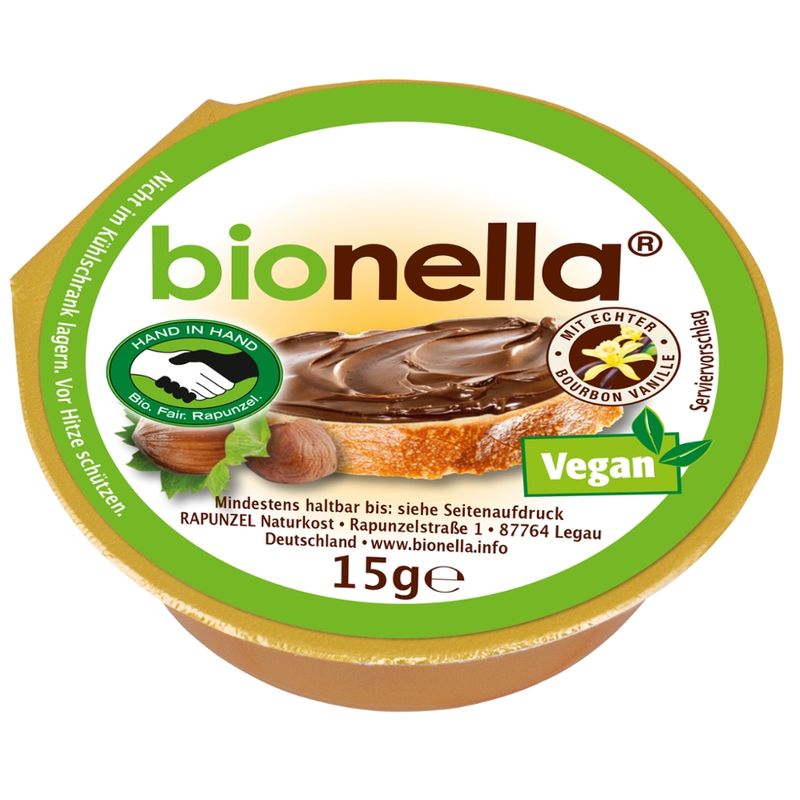 Rapunzel bionella Nussnougat-Creme vegan HIH - Produktbild