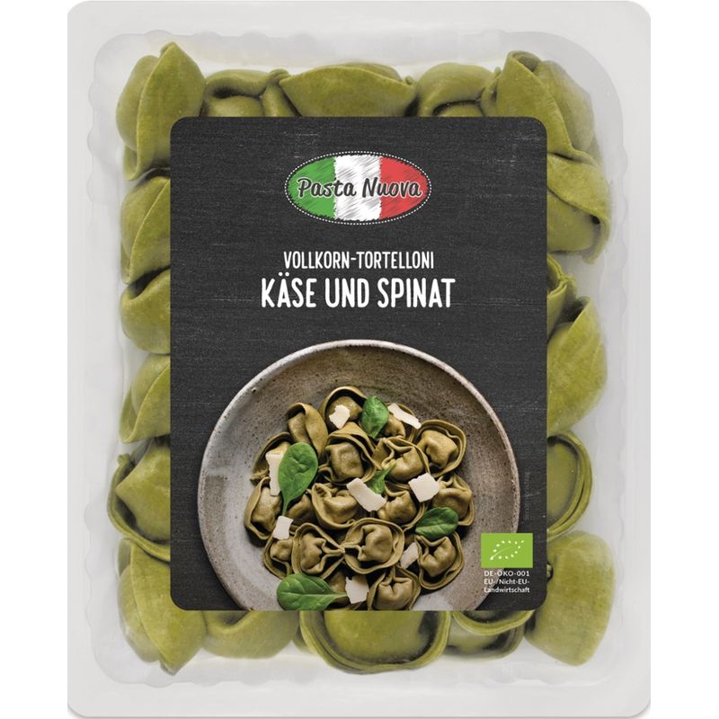 Pasta Nuova Frische Vollkorn-Tortelloni mit Käse und Spinat - Produktbild