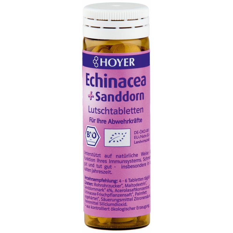 HOYER Echinacea + Sanddorn Lutschtabletten - Produktbild