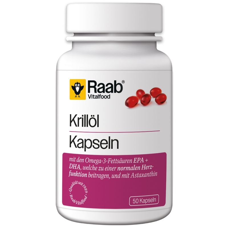 Raab Vitalfood Krillöl Kapseln, 50 Kapseln - Produktbild