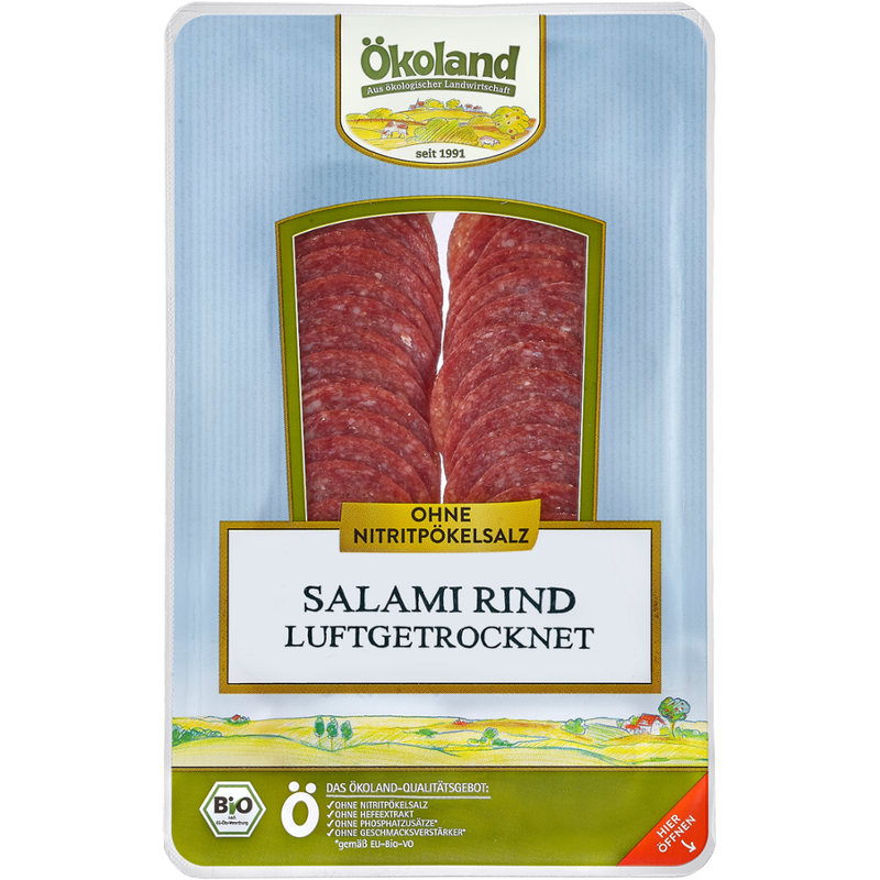 ÖKOLAND Salami Rind luftgetrocknet, edelschimmelgereift - Produktbild