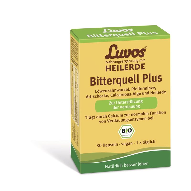 Luvos Nahrungsergänzung mit Heilerde Luvos Bitterquell Plus Kapseln - Produktbild