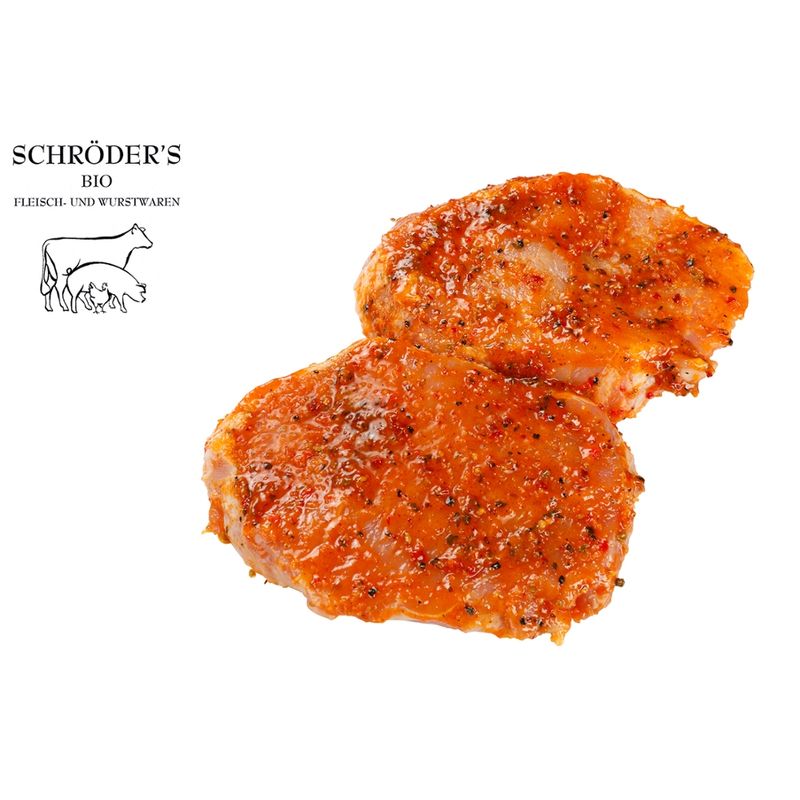 Schröder's Bio Fleisch- und Wurstwaren Schweinelachssteak Mexiko 2x150 g - Produktbild