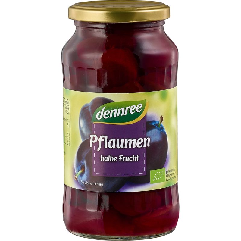 dennree Pflaumen halbe Frucht - Produktbild
