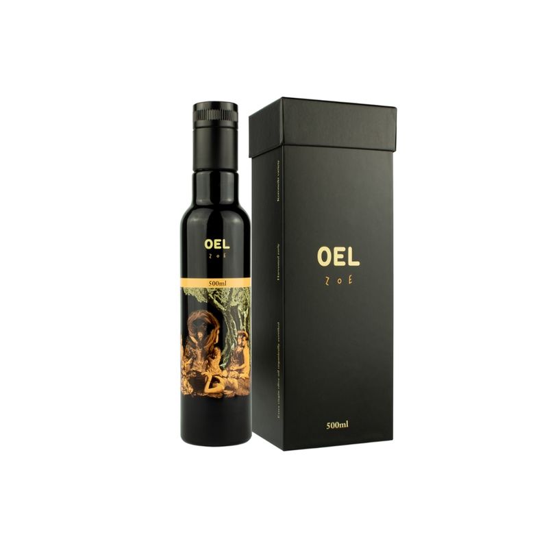 OEL  OEL ZOE 250 ml - Premium Olivenöl, biozertifiziert, extra nativ, sortenrein aus leicht unreifen Oliven - Produktbild