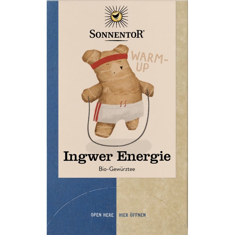 Sonnentor Ingwer Energie Tee, Doppelkammerbeutel - Produktbild