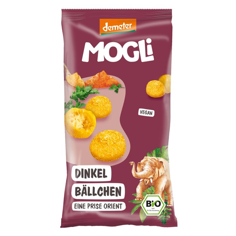 Mogli Demeter Dinkel Bällchen - eine Prise Curry - Produktbild