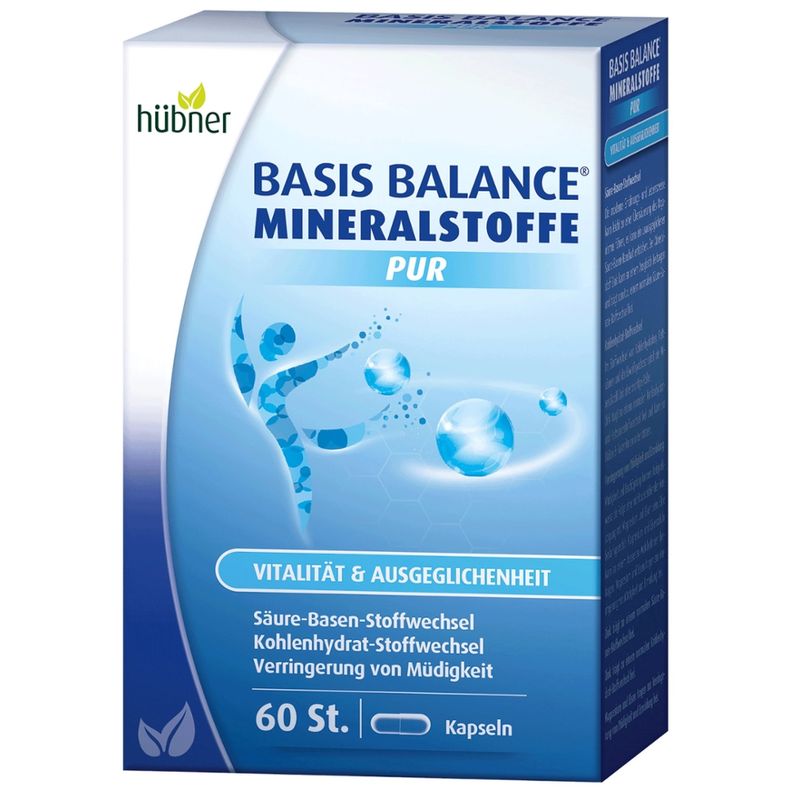 Hübner BASIS BALANCE® MINERALSTOFFE PUR Kapseln 60 St. - Produktbild