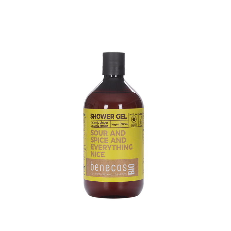 benecos benecosBIO Shower Gel organic ginger + organic lemon - SOUR AND SPICE AND EVERYTHING NICE - Produktbild