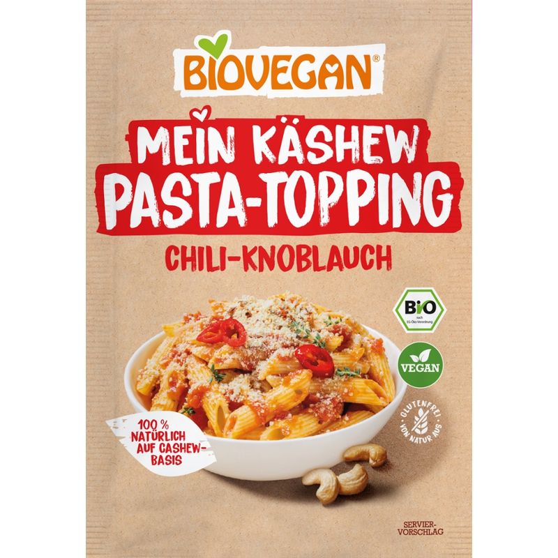 Biovegan Mein Pasta Topping, Chili-Knoblauch, BIO, 50g - Produktbild