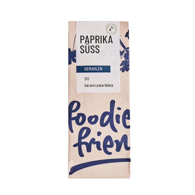 foodie & friends BIO Paprika edelsüß gemahlen in einer kompostierbaren Tüte - Produktbild