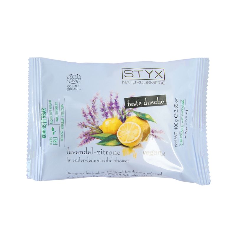 Styx Naturcosmetic Lavendel Zitrone Feste Dusche 100g Cosmos org. - Produktbild