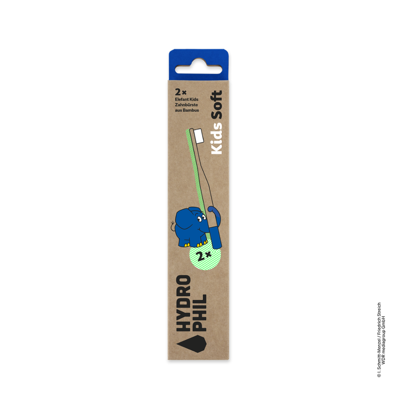 HYDROPHIL Hydrophil - Kinder - Zahnbürste - Elefant Doppelpack - Produktbild