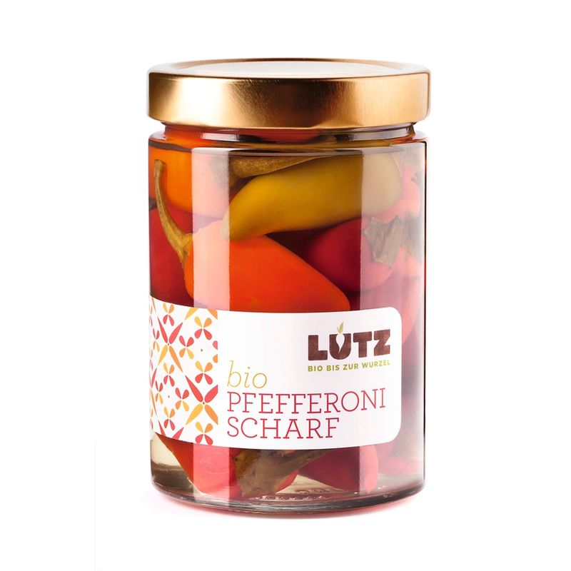 Lutz Pfefferoni scharf ; Bio-Einlegegemüse - Produktbild