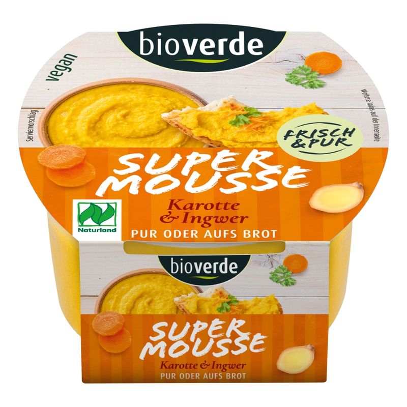 bio-verde Super Mousse - Karotte & Ingwer NATURLAND 150 g - Produktbild