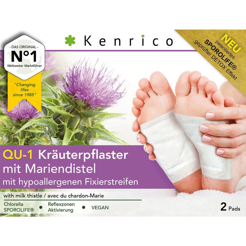 Kenrico QU-1 Kräuterpflaster mit Mariendistel (2 Stk) - Produktbild