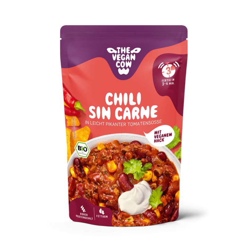 THE VEGAN COW Chili sin Carne in leicht pikanter Tomatensosse - Produktbild