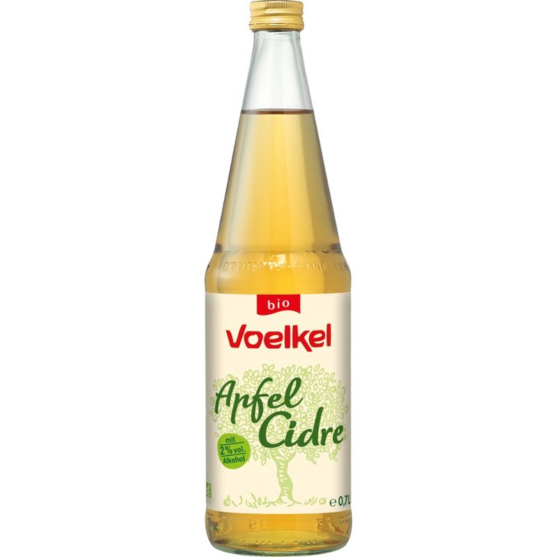 Voelkel Apfel Cidre mit 2% vol. Alkohol - Produktbild