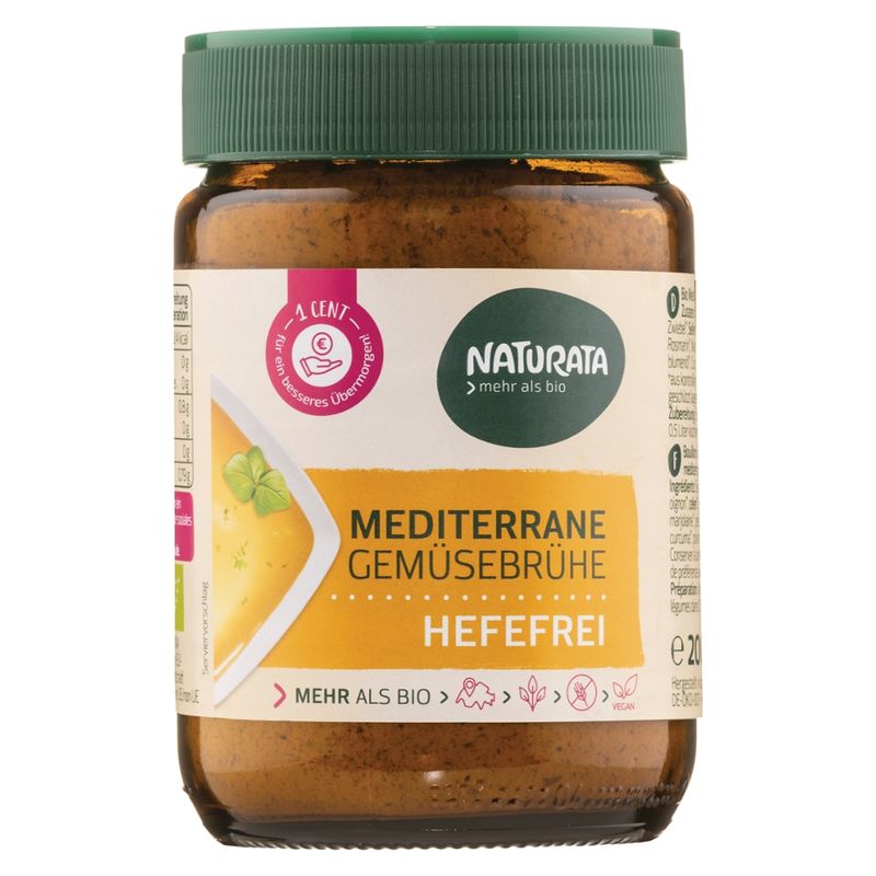 NATURATA Mediterrane Gemüsebrühe hefefrei - Produktbild