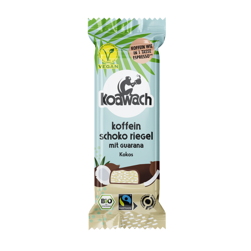 koawach Koffein Schoko Riegel Kokos - Produktbild