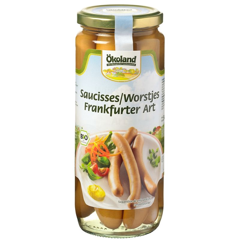 ÖKOLAND Façon saucisses de Francfort / Worstjes Frankfurter Art - Produktbild