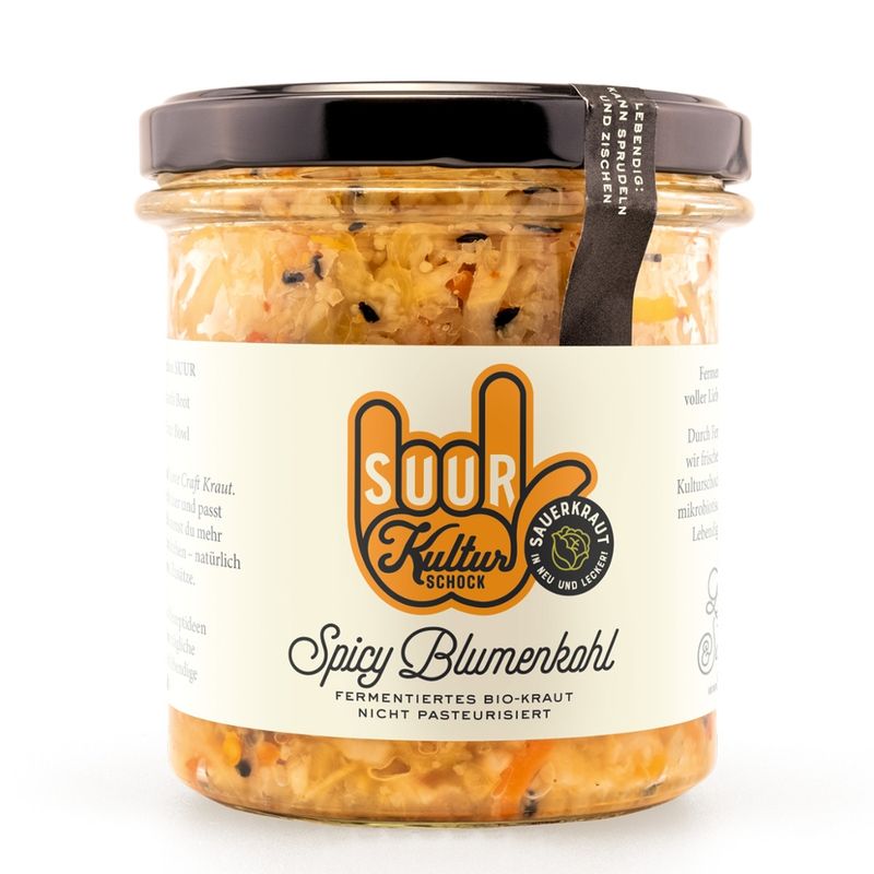 SUUR SUUR, Fermentiertes Gemüse, Love Craft Kraut Spicy Blumenkohl - Produktbild