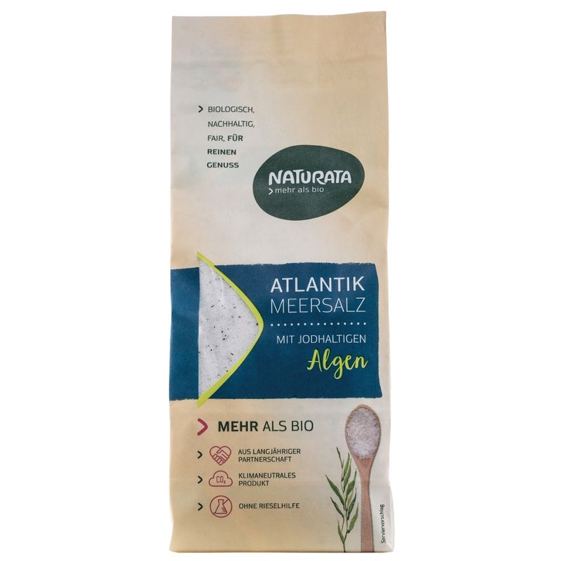 NATURATA Atlantik Meersalz, mit jodhaltigen Bio Algen - Produktbild