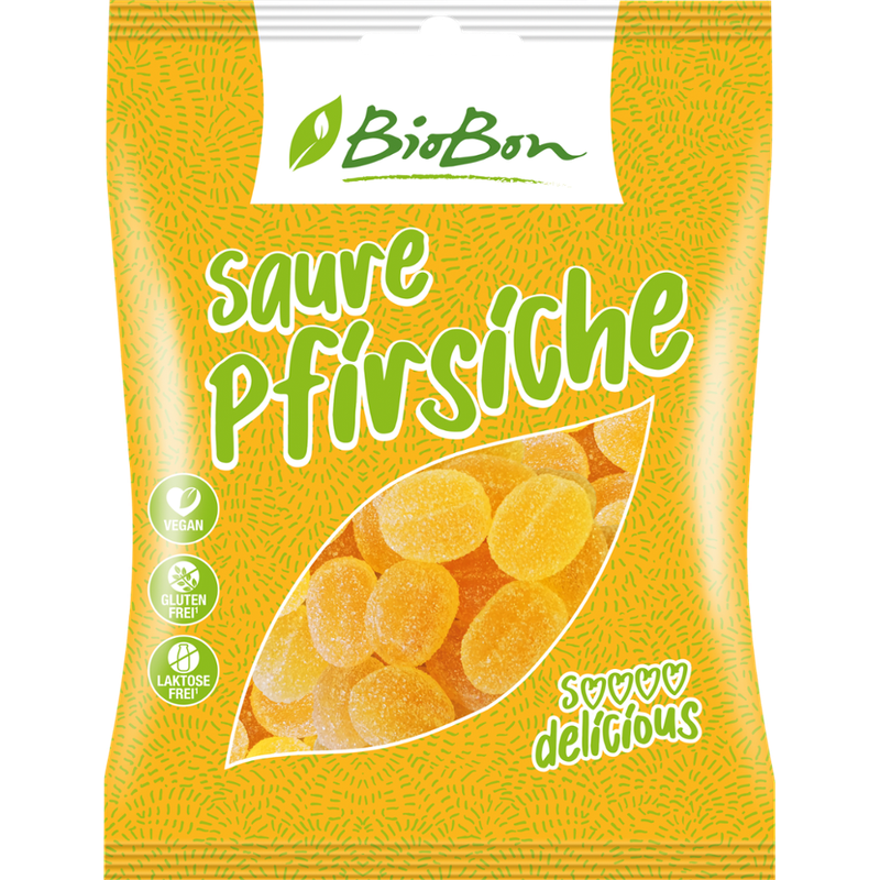 BioBon BioBon Saure Pfirsiche100g - Produktbild