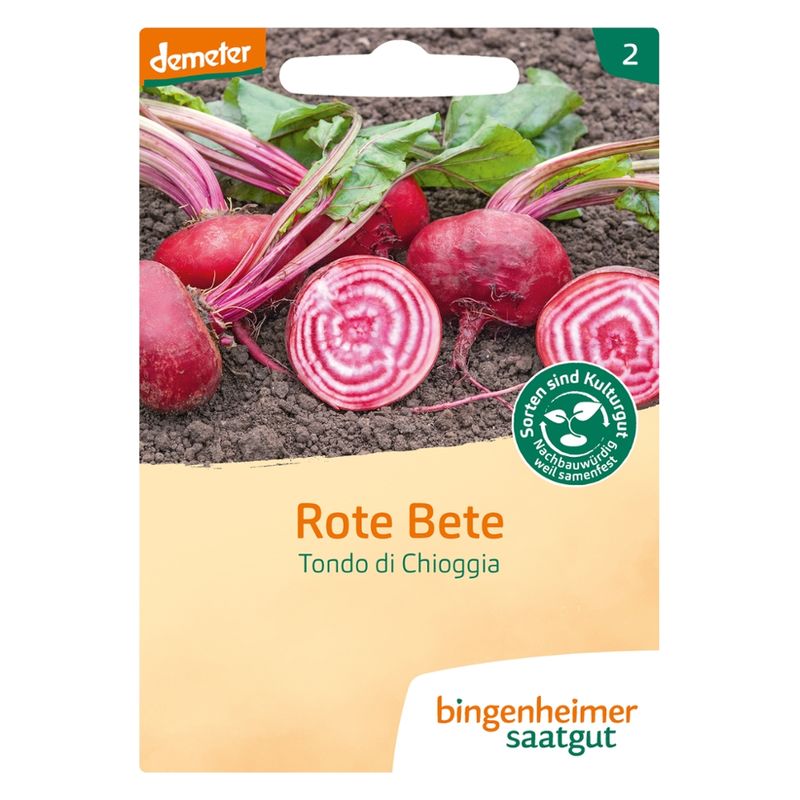 Bingenheimer Saatgut Tondo di Chioggia - Rote Bete (Saatgut) - Produktbild