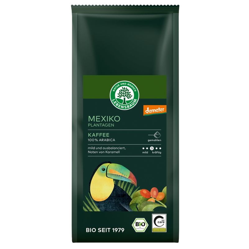 LEBENSBAUM Mexiko Plantagen Kaffee, gemahlen - Produktbild