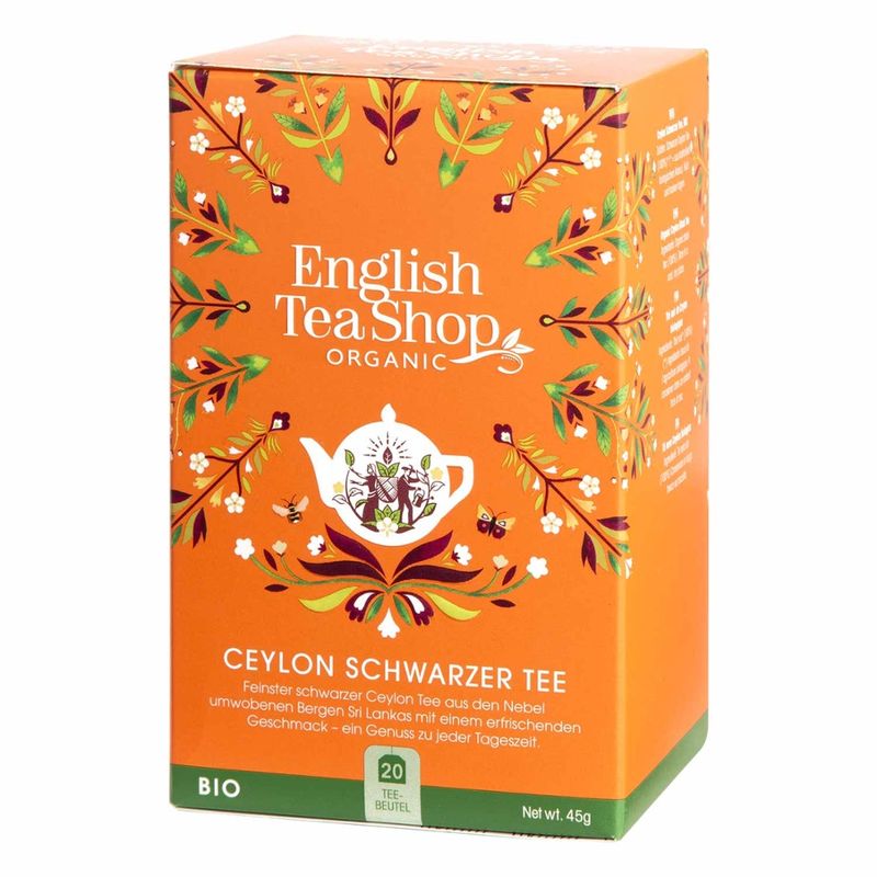 English Tea Shop English Tea Shop - Ceylon schwarzer Tee, BIO, Demeter, 20 Teebeutel - Produktbild