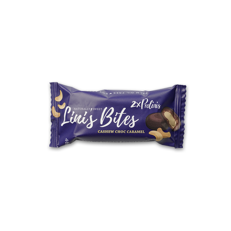 Lini's Bites Cashew Caramel Pralinis Bio Dattel-Kugeln - Produktbild