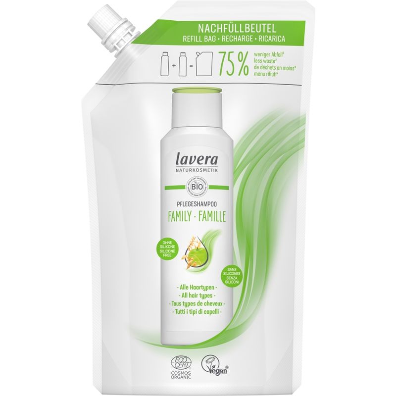 lavera Nachfüllbeutel Pflegeshampoo Family - Produktbild