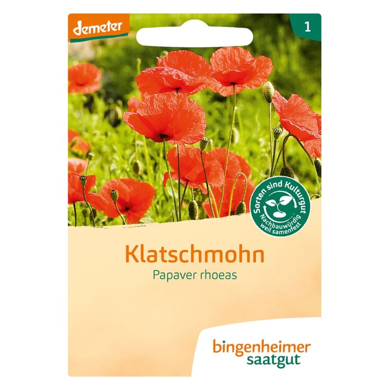 Bingenheimer Saatgut Klatschmohn - Blumen (Saatgut) - Produktbild