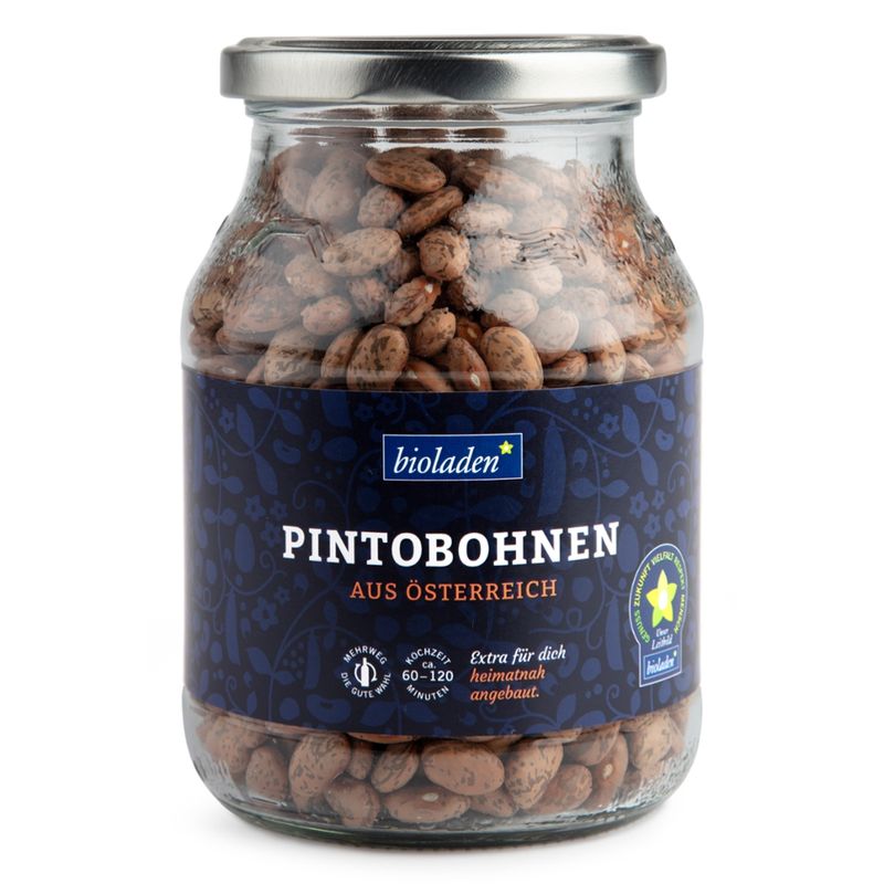 bioladen Pintobohnen (Wachtelbohnen), im Pfandglas - Produktbild