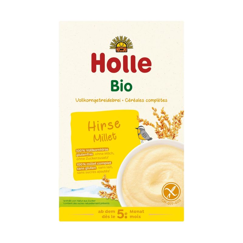 Holle  Bio-Vollkorngetreidebrei Hirse - Produktbild