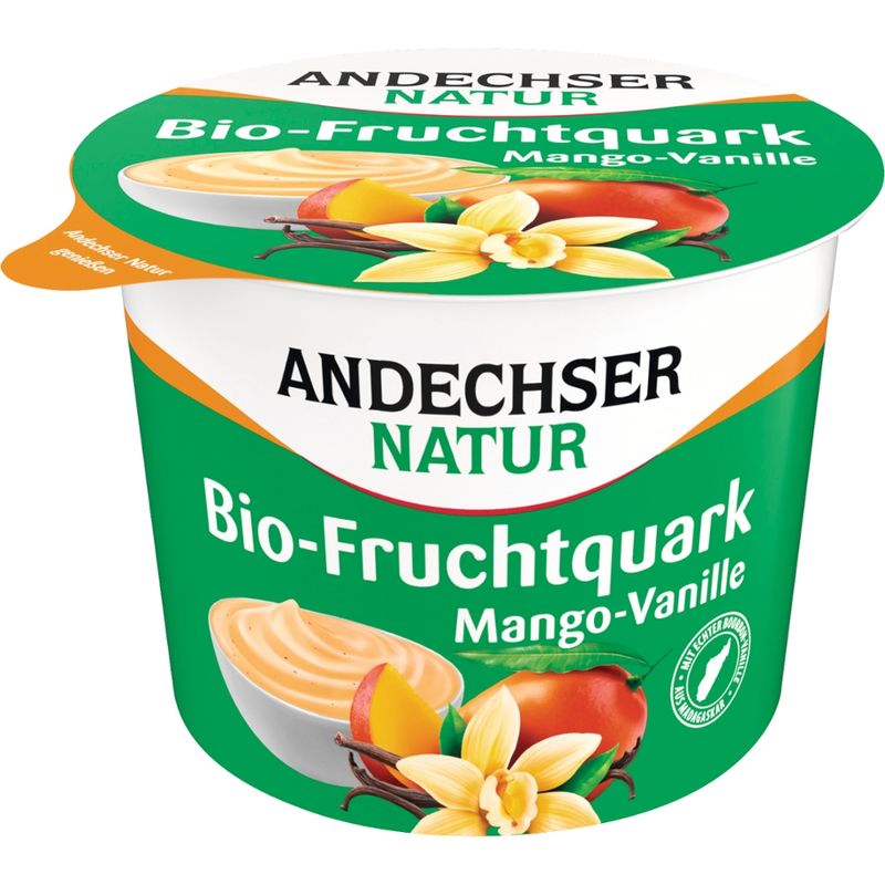 Andechser Natur Bio Fruchtquark Mango-Vanille 20% - Produktbild