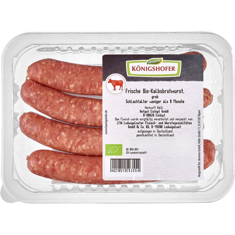 Königshofer Frische Kalbsbratwurst, grob - Produktbild