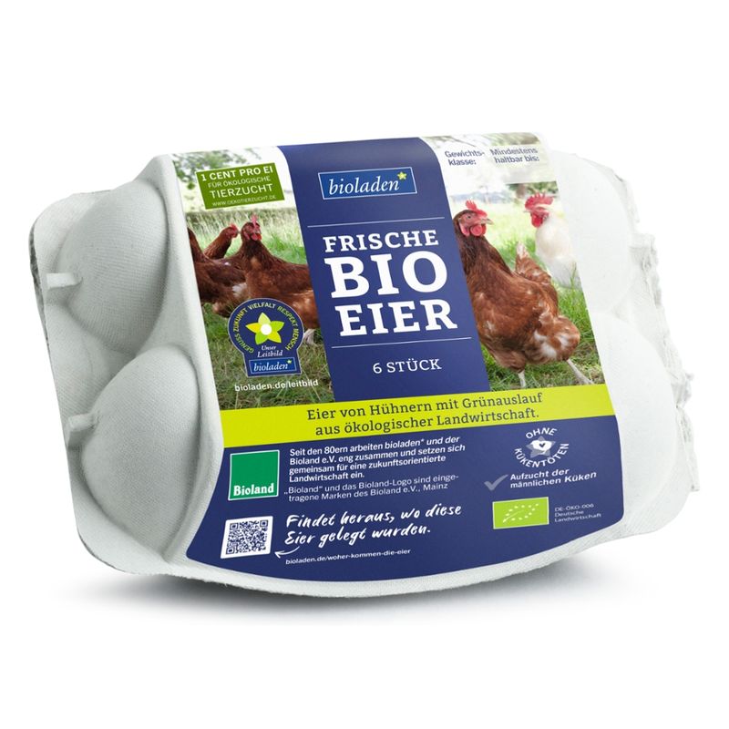 bioladen Eier, Größe M/L, abgep. 16x - Produktbild