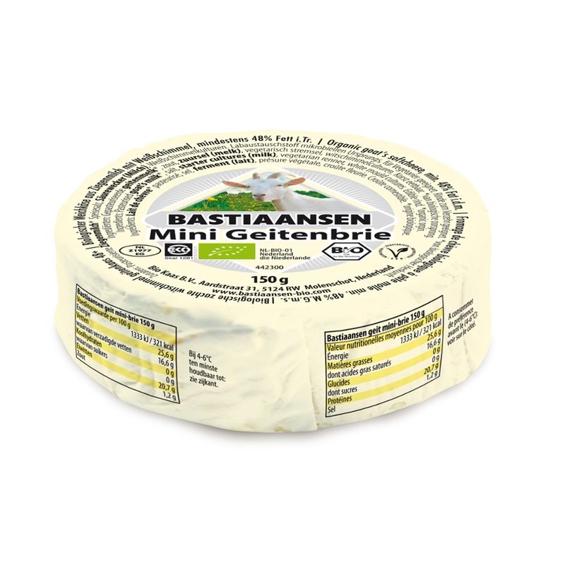 Bastiaansen Bio Bastiaansen Ziegen-Mini-Brie - Produktbild