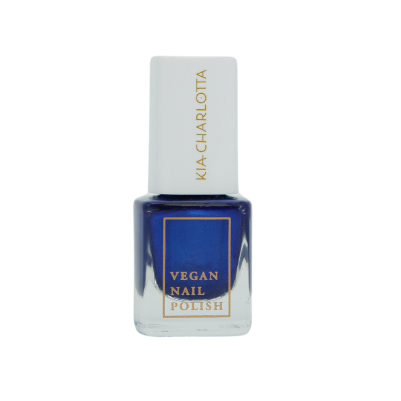 Kia-Charlotta Kia-Charlotta I VEGANER Nagellack I Night Swimming I Metallisches Ozeanblau I TIERVERSUCHSFREI und MADE IN GERMANY I Premium Qualität I 5ml - Produktbild