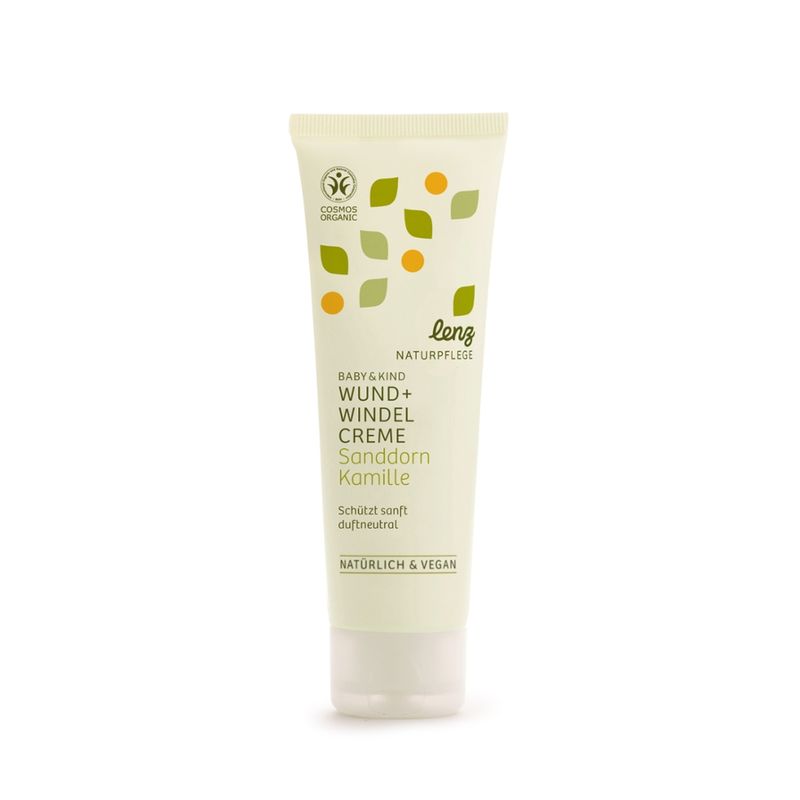 Lenz Naturpflege Baby Wund + Windelcreme Sanddorn Kamille - Produktbild