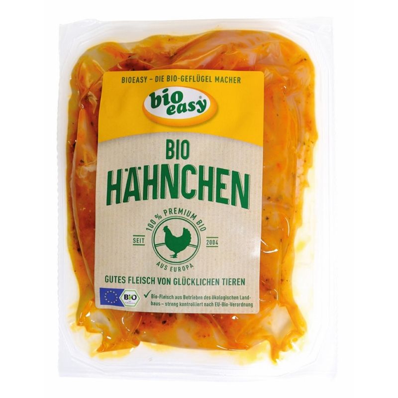 bioeasy Hähnchenbrustfilet, mariniert PAPRIKA, frisch, 380 g, vac., Bio, 3er Gebinde - Produktbild