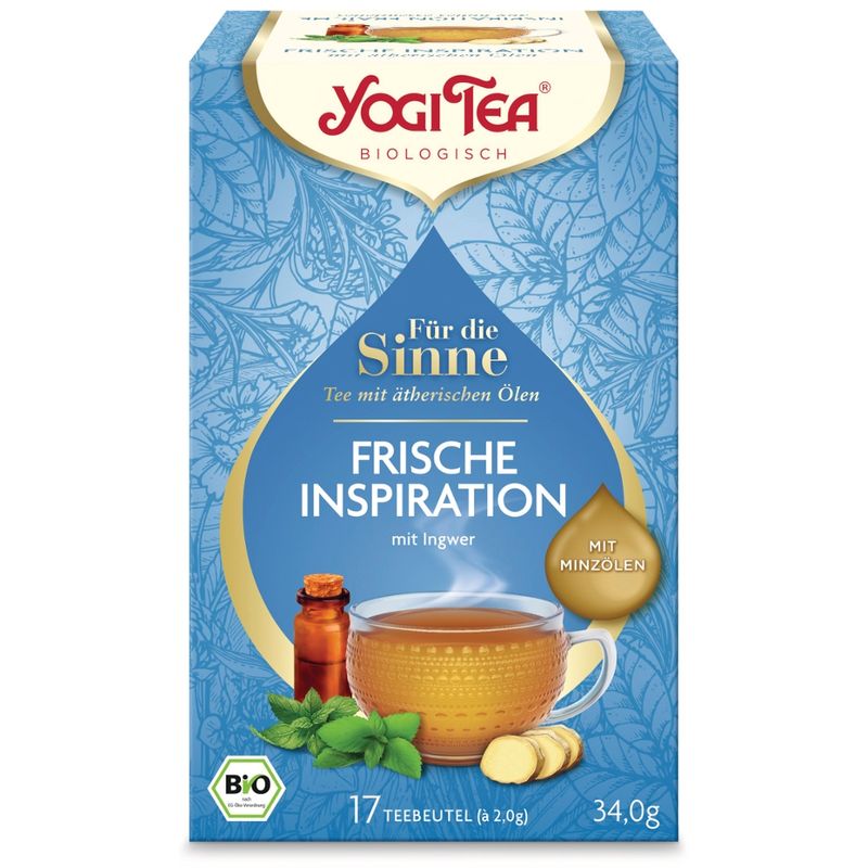 YOGI TEA Yogi Tea®, Bio-Kräutertee, Für die Sinne, Frische Inspiration mit Minzölen - Produktbild