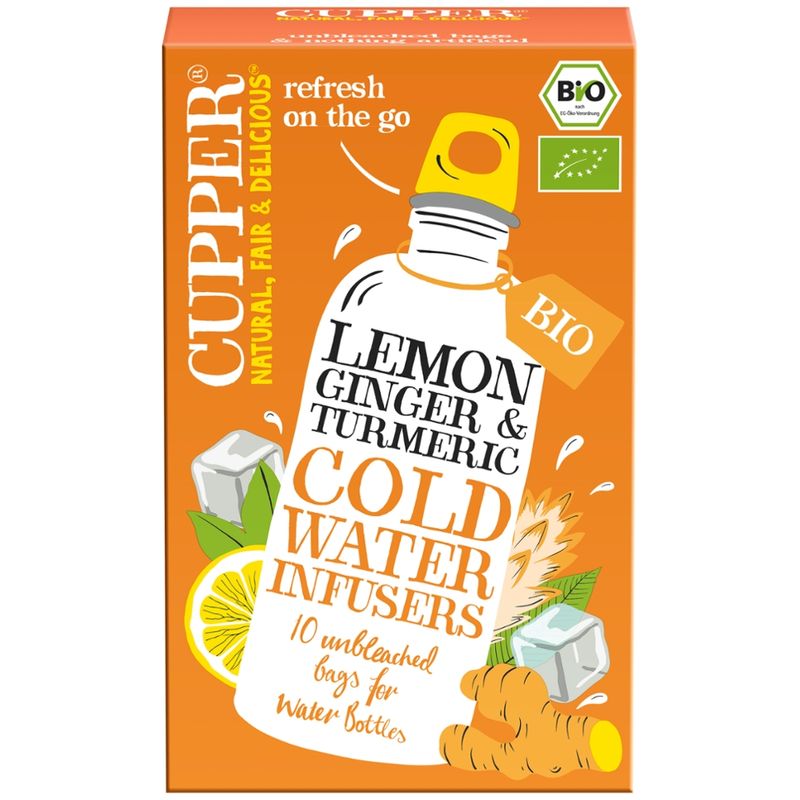 Cupper Cold Water Lemon Ginger Turmeric - Produktbild