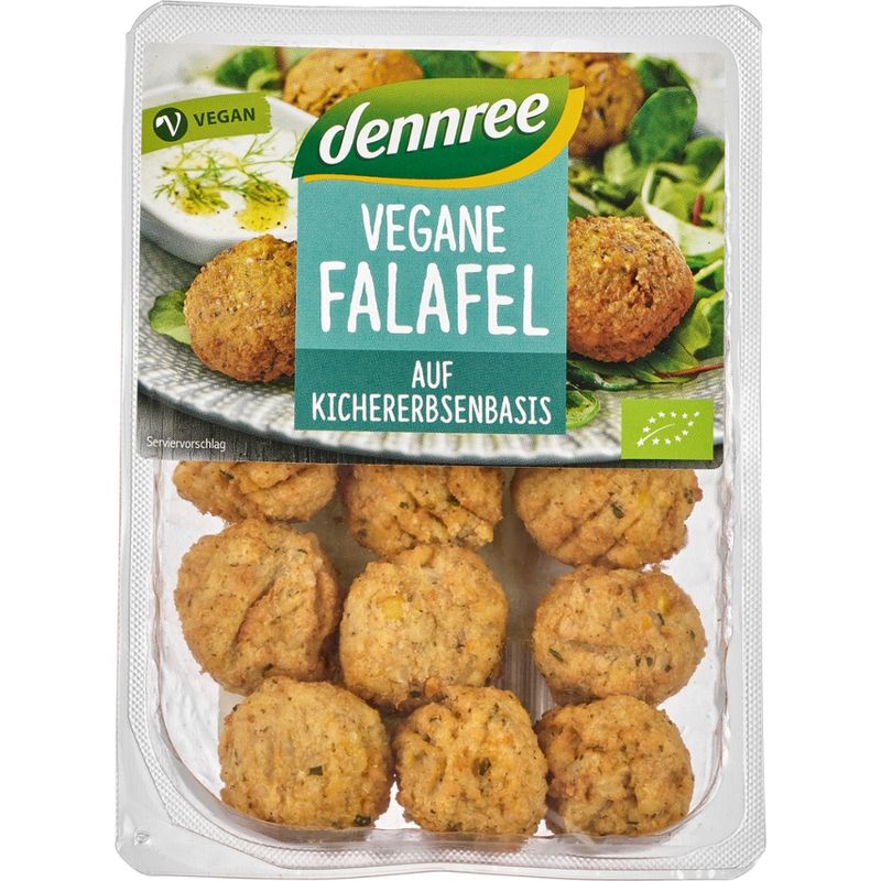 dennree Vegane Falafel auf Kichererbsenbasis - Produktbild