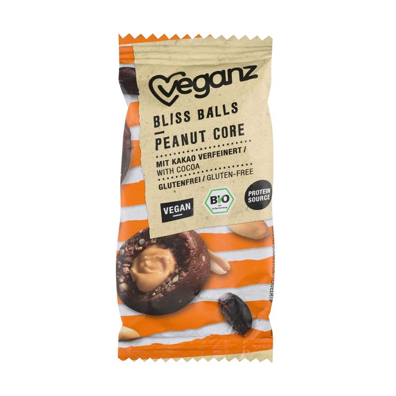 Veganz BIO Veganz Bliss Balls Peanut Core 40g - Produktbild
