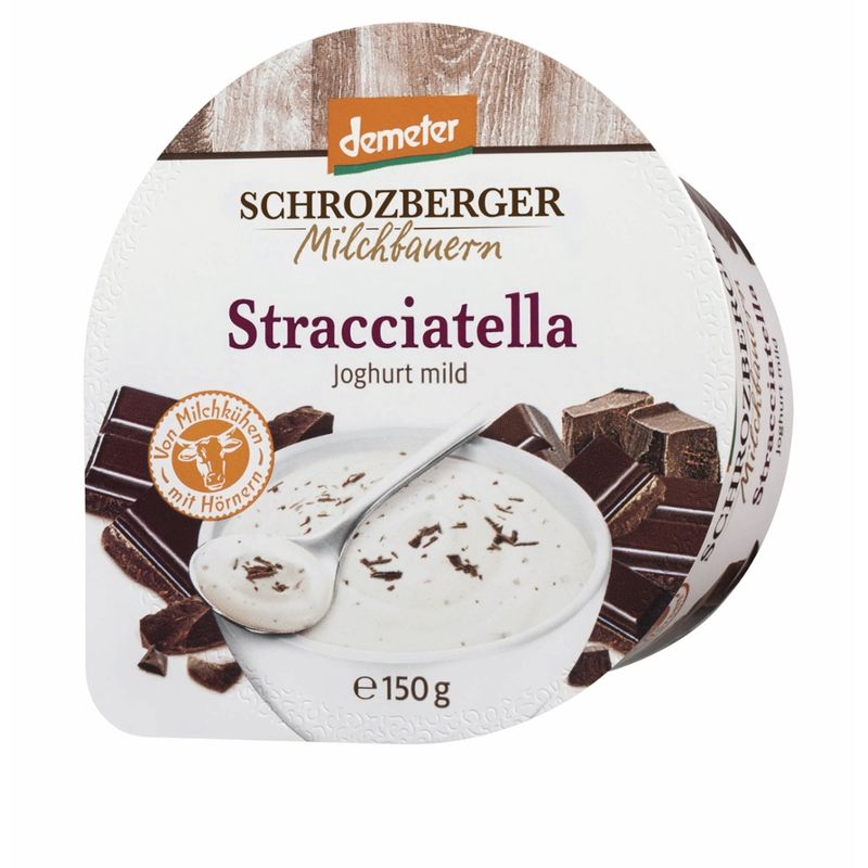 Schrozberger Milchbauern demeter Joghurt mild Stracciatella - Produktbild