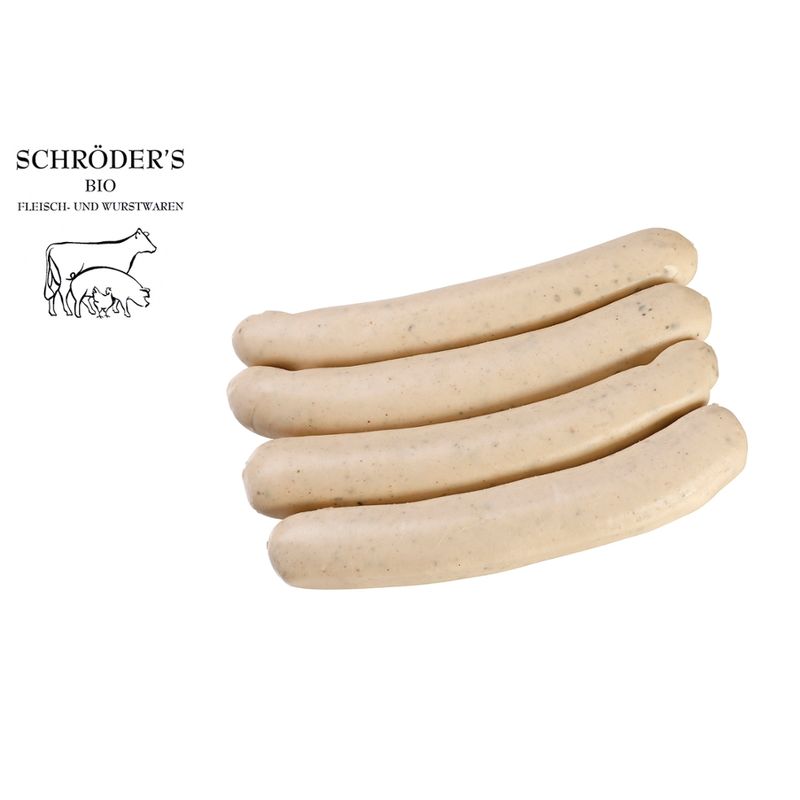 Schröder's Bio Fleisch- und Wurstwaren Geflügel-Bratwurst 4 x 50 g - Produktbild