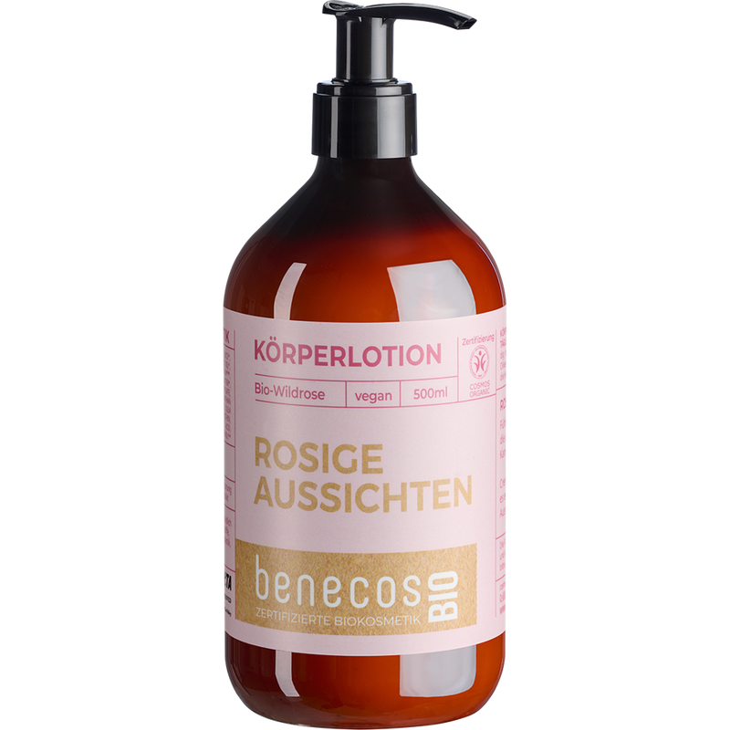 benecos benecosBIO Körperlotion BIO-Wildrose - ROSIGE AUSSICHTEN - Produktbild